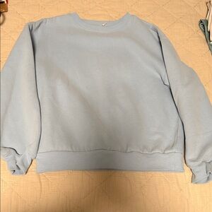 Light Blue Crew Neck Sweater